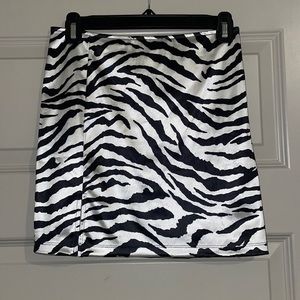 ZEBRA PRINT MINI SKIRT